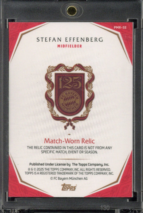 2025 Topps 125th FC Bayern München 125th Anniversary Stefan Effenberg Relic /49 #PMR-SE