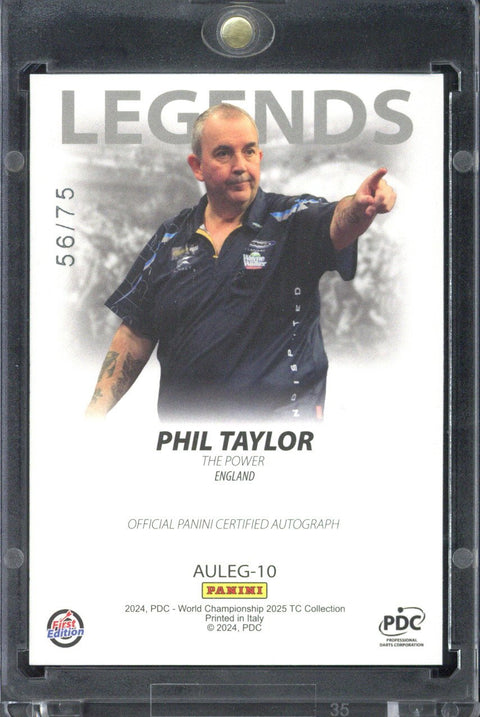 2024 Panini PDC World Championship Phil Taylor Legends Autograph /75 AULEG-10