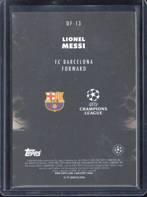 2025-26 Topps Inception UCC Lionel Messi Dark Flow #DF-13