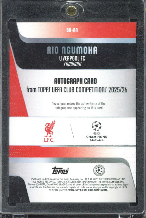 2025-26 Topps UCC Rio Ngumoha Autograph /50 #BA-RN