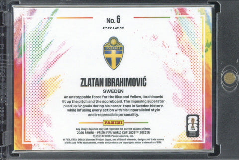 2026 Panini Prizm FIFA World Cup 2026 Zlatan Ibrahimovic White Color Blast #6