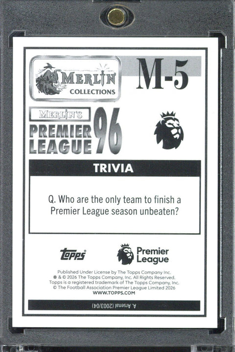 2025-26 Topps Merlin Premier League Eberechi Eze 1996 Red /5 #M-5