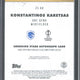 2025-26 Topps Inception UCC Konstantinos Karetsas RC Autograph /75 #ES-KK