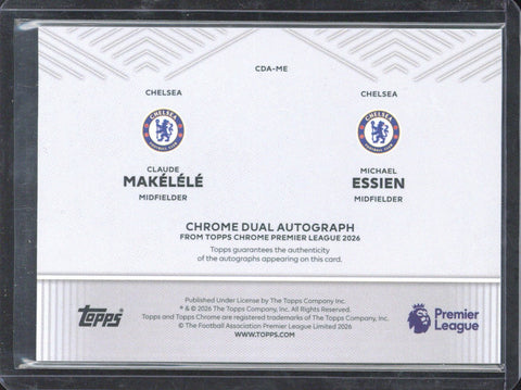 2025-26 Topps Chrome Premier League Makelele / Essien Dual Autograph /10 CDA-ME