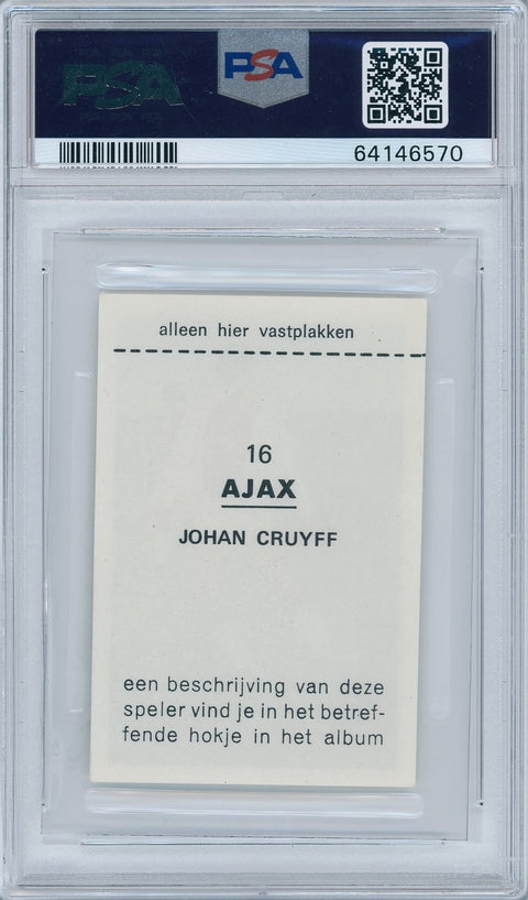 1970 Vanderhout Soccer #16 Johan Cruyff Voetbalsterren in actie PSA 4