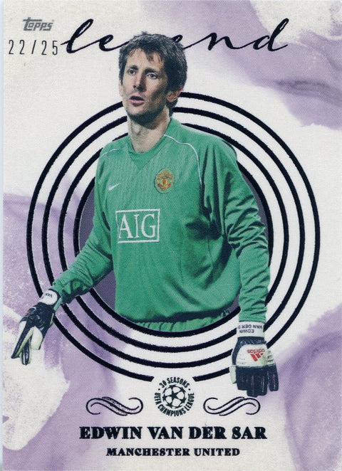 2022 Topps Soccer Pearl Edwin van de Sar 22/25