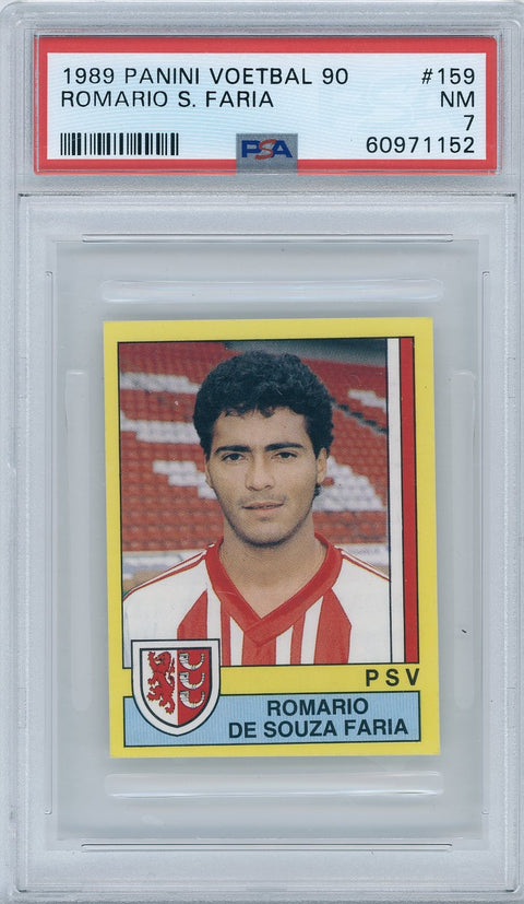 1989 Panini Voetbal 90 #159 Romario Souza Faria PSA 7