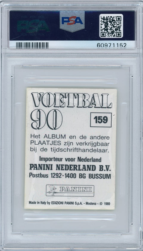 1989 Panini Voetbal 90 #159 Romario Souza Faria PSA 7