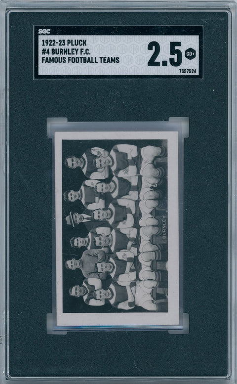 1922/23 Pluck #4 Burnley F.C. Famous Football Teams SGC 2.5