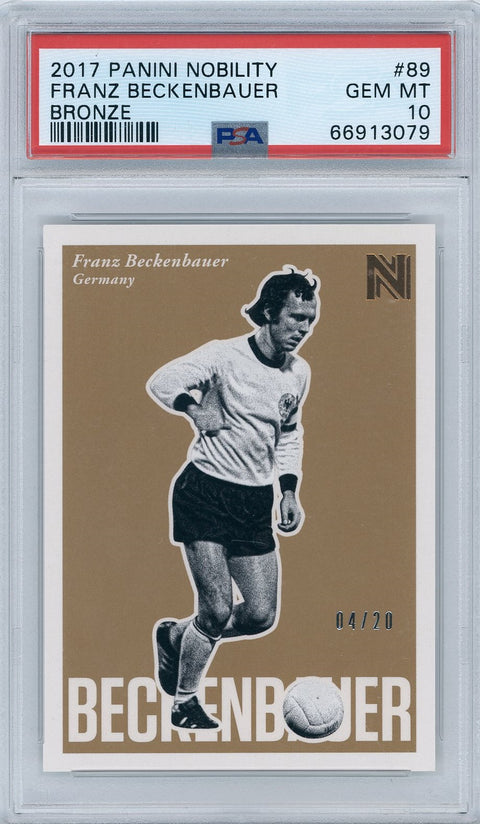 2017 Panini Nobility #89 Franz Beckenbauer Bronze PSA 10