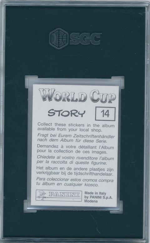 1994 Panini Soccer World Cup Story #14 Brazil SGC 8.5