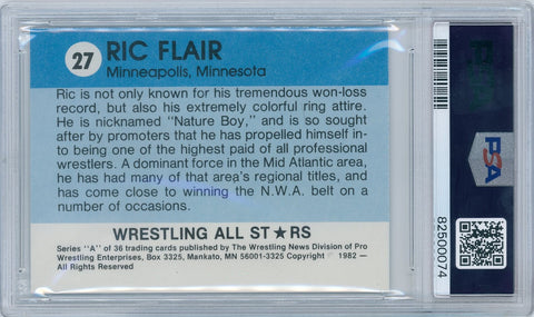 1982 Wrestling All Stars Serie A #27 Ric Flair PSA 6