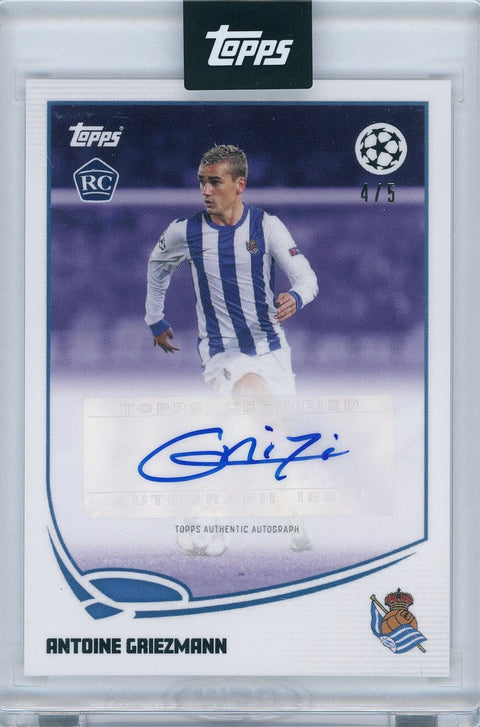 2023 Topps Lost Rookie Antoine Griezmann 4/5 Auto