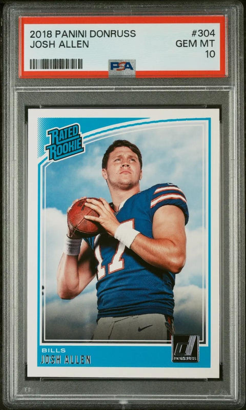 2018 Panini Donruss Josh Allen Rated Rookie #304 PSA 10