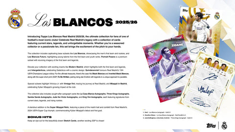 2025/26 Topps Real Madrid Los Blancos