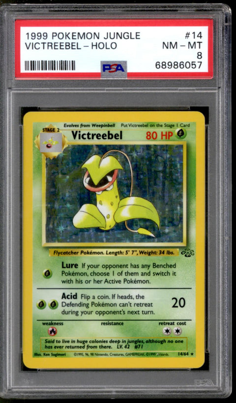 Pokemon Jungle Victreebel 14/64 PSA 8