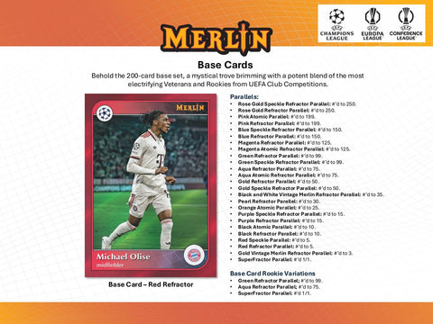 2024/25 Topps Chrome Merlin UEFA Club Competitions Soccer 7-Pack Blaster