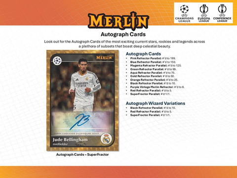 2024/25 Topps Chrome Merlin UEFA Club Competitions Soccer 7-Pack Blaster