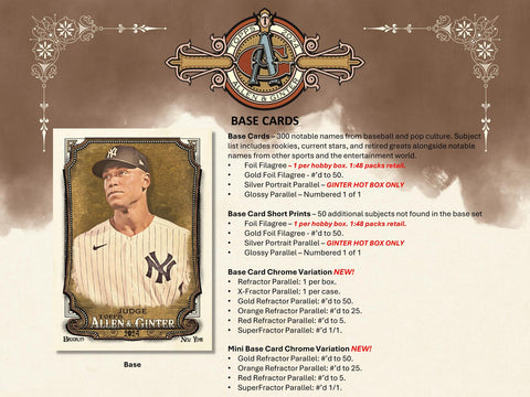 2024 Topps Allen & Ginter Baseball Retail 24-Pack