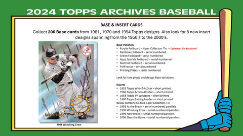 2024 Topps Archives Baseball Collector