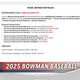 2025 Bowman Baseball Hobby