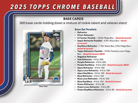 2025 Topps Chrome Baseball Mega