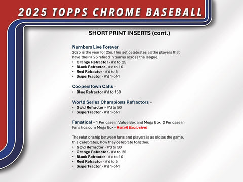 2025 Topps Chrome Baseball Mega
