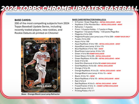 2024 Topps Chrome Update Series Baseball Hobby