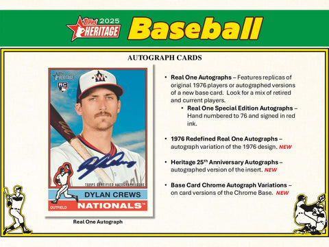 2025 Topps Heritage Baseball 8-Pack Blaster Box