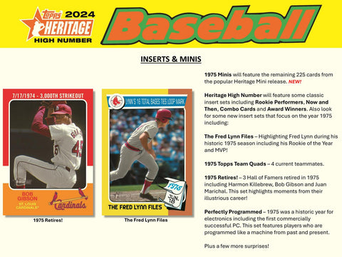 2024 Topps Heritage High Number Baseball Hobby