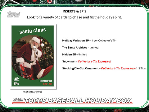 2024 Topps Holiday Baseball Tin