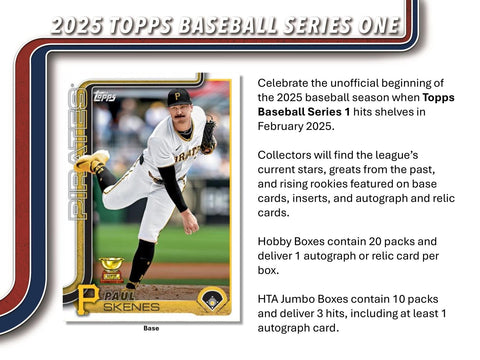 2025 Topps Series 1 Baseball Hobby Jumbo