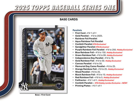 2025 Topps Series 1 Baseball Hobby Jumbo