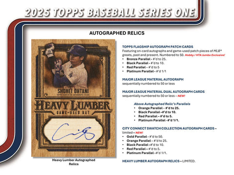 2025 Topps Series 1 Baseball Hobby Jumbo