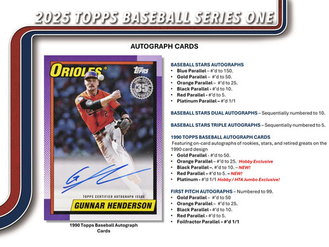 2025 Topps Series 1 Baseball Hobby Jumbo