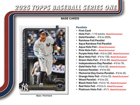 2025 Topps Series 1 Baseball 7-Pack Blaster