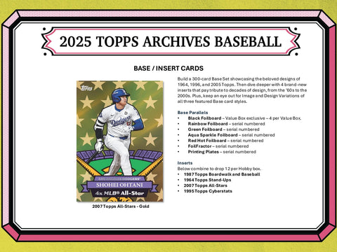 2025 Topps Archives Baseball 7-Pack Blaster
