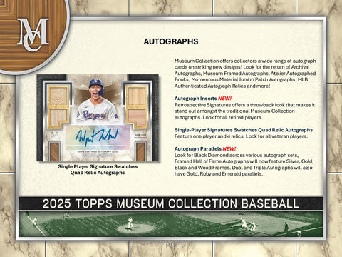 2025 Topps Museum Collection Baseball Hobby