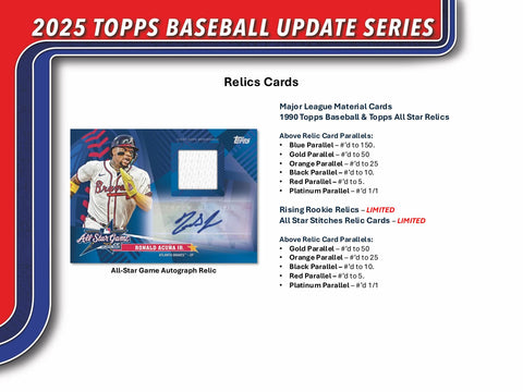 2025 Topps Update Series Baseball 7-Pack Blaster