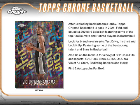 2024/25 Topps Chrome Basketball Hobby