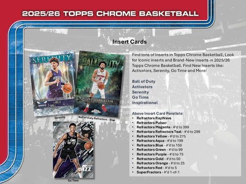 2025/26 Topps Chrome Basketball Mega