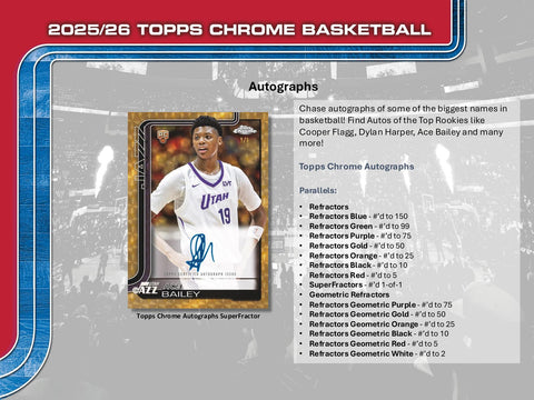 2025/26 Topps Chrome Basketball 7-Pack Blaster