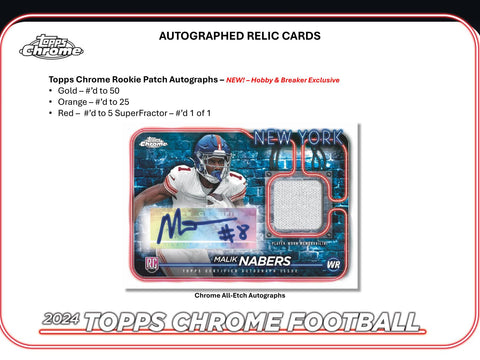 2024 Topps Chrome Football Hobby