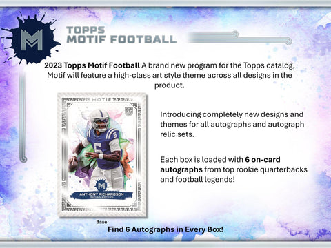 2023 Topps Motif Football Hobby