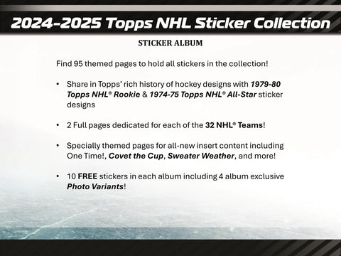 2024/25 Topps NHL Hockey Sticker Collection