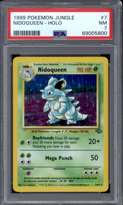 Pokemon Jungle Nidoqueen 7/64 PSA 7