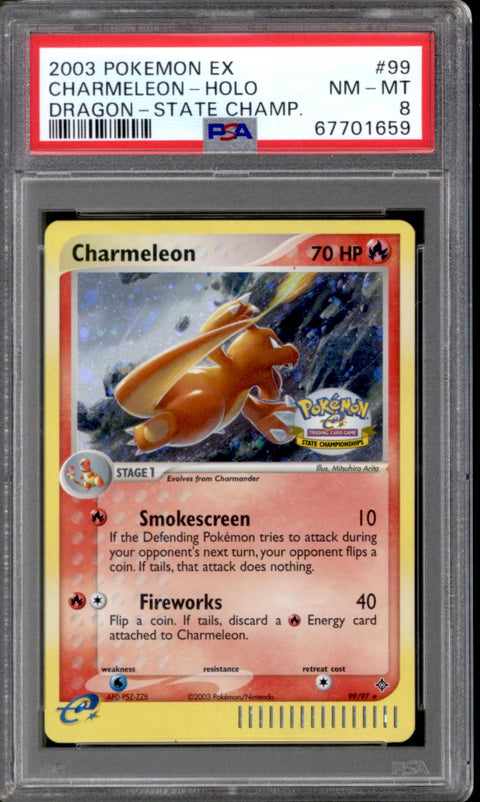 Pokemon State Championship Promo Charmeleon 99/97 PSA 8