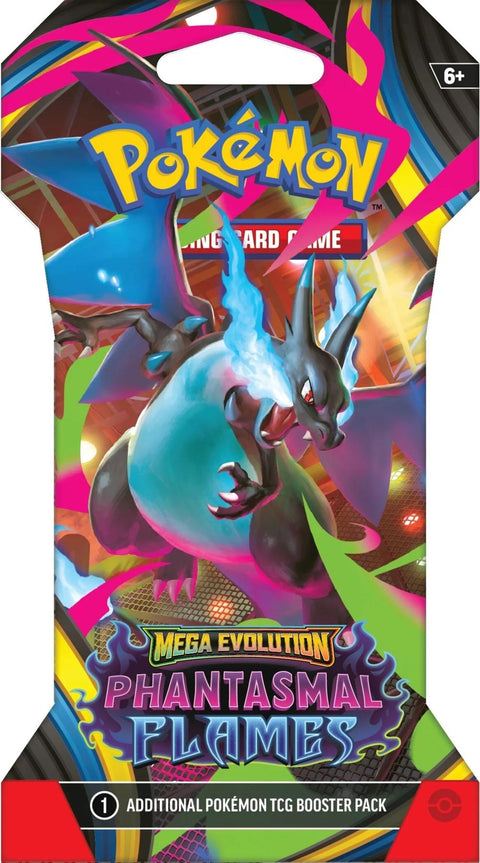 Pokemon Mega Evolution: Phantasmal Flames Sleeved Booster