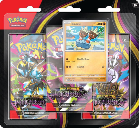 Pokemon Mega Evolution: Pitch Black 3-Pack Blister