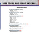 2025 Topps Pro Debut Baseball Hobby Jumbo
